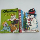 2 Vtg 90s Jumbo Christmas Coloring   Activity Books New Old Stock Lightly Used