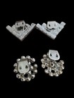Vintage Small 1950 s Rhinstone Shoe Clips