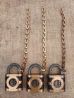 Lot 3 Nice Vintage Yale   Towne Super Pin Tumbler Brass Lock Old Padlock No Keys