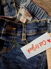 Cat   Jack Girls Straight Leg Denim Jeans Blue 4t Regular Fit Elastic Waist