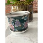 Vintage China Republic Jardiniere Pot Planter Famille Rose Porcelain Signed
