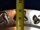 Mariposa Polished Aluminum Seashell  Oval  Platter 15 X 9  Mexico 11 01 25b