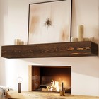 Ylyhsst Fireplace Mantel Handmade  6   Thick Wall Decor Long Floating -  Hollow