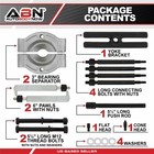 Abn 5 Ton Bearing Puller Set - 14pc Gear And Bearing Splitter With 2 And 3in Jaw