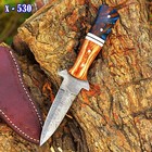 Celtic Scottish - Genuine Damascus Sgian Skean Dubh Dirk Dagger 9   knife Fulltang