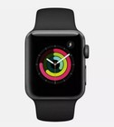New Apple Watch Series 3  gps  38mm Space Gray Aluminum Case W  Black Sport Band