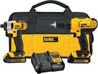 20v Max Cordless Drill And Impact Driver  Power Tool Combo Kit With 2 Batteries