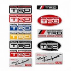 Trd Racing Development Toyota Aluminum Emblem Name Badge Jdm Decoration Sticker