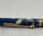 Vintage Marine Cream Brown Gold Trim Marbled Celluloid Mechanical Pencil
