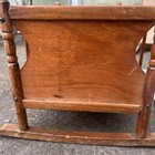 Antique Wooden Rocking Baby Doll Cradle Crib  Rectangle Shape  Unisex 17    Long