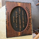 1947 Sierra Bullets Promotional Display Board Wooden Great Cond  18 25 X 24    