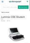 Stenograph Luminex Student Machine W  Charger  Case  Usb Cord  And Key Pads 