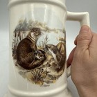 Ceramic Stein Otter Vintage White Mug 6 5    Tall