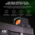 Holosun He509t-gr-x2 Green 2moa Dot   32moa Circle Reflex Sight  Concealed Carry