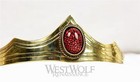 Gold Royal Crown With Dragon s Eye Stone For King queen - Medieval tiara jewelry