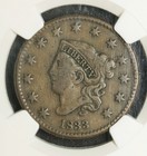 1833 Ngc Vf-20 Bn Coronet Head Large Cent