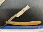 Henry Martin Theo A  Kochs Co  Straight Razor  Horn Handles   