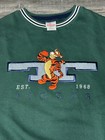 Nwot Vintage Disney Store Embroidered Tigger T Green Sweatshirt M Fits Xl