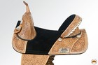 Tan 15 In Hilason Western Horse Treeless Trail Barrel Saddle American Leather  