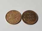 Car Wash Token Lot  No Cash Value 50 Brass Tokens  Model T Design - Size 0 984 