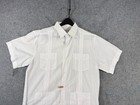 Mojito Guayabera Mexican Wedding Shirt Mens Xl White Short Sleeve Cuban Pockets
