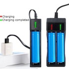 4 Slots Usb Battery Charger For Rechargeable Lithium Li-ion Batteries 3 7v