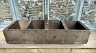 Antique Early American  Wooden Carry-all Tote Original Primitive Worn Gray Paint