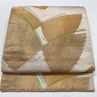 6640  Japanese Vintage Fukuro Obi Belt Kimono Fabric Silk Traditional
