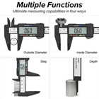 150mm   100mm Digital Caliper Carbon Fiber Vernier Measuring Tool - New