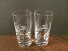 2 X Viking Cruise Line Cordial Shot Glass Set Lot Beverage V1