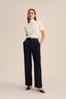 Lilysilk Timeless Pleated Wide-leg Dense Silk Trousers