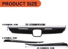Front Grille   Eyelid Cover Set Compatible With 2018-2020 10th Accord Sedan 4