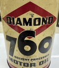 Vintage Diamond 760 Motor Oil Old Metal Can Collectible One 1 Quart