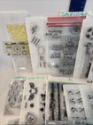 Huge Lot Of About 36 Sets Of Stamps  Total 345  Individ Acrylic  Multi Themes