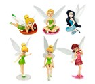 Tinkerbell Tinker Bell Fairy Girls Dolls 6pcs Figures Cake Topper Party Toy Gift