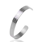 Shema Israel Jewish Hebrew Prayer Stainless Steel Cuff Wristband