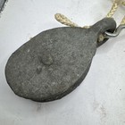 Lot Of 3 Vintage Rustic Pulleys Metal Farm Boat Pulleys Industrial Large