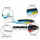 Whopper Plopper Topwater Floating Fishing Lures Rotating Tail For Bass Pike    e