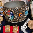 Estate Sale Granny Lot Junk Drawer Vintage Jewelry Coins Currency Sterling 