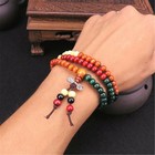 Sandalwood Buddhist Buddha Meditation 6mm 108 Prayer Bead Mala Bracelet Necklace