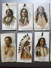 1888 N2 Allen   Ginter American Indian Chiefs Lot Of 36 W  Sitting Bull Trimmed
