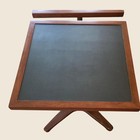 Mid Century Modern Wood Tables Set Of 2 Black Accent Side End Vintage Riser Plan