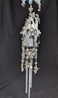 Kirks Folly Winter Wonderland Fairy House Castle Wind Chime Silvertone 14 