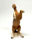 Vintage Palomino Rearing Horse Porcelain Ceramic Figurine