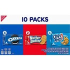 Nabisco Cookie Variety Pack  Oreo  Nutter Butter  Chips Ahoy  10 Snack Packs