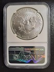 2017 p  Silver Eagle Ngc Ms70 Struck At Philadelphia First Day Of Issue 