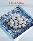 Vevor 2-3 Inch 30 Pcs Ceramic Fire Pebble Stones Lava Rocks Reusable