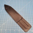 Vintage Fixed Dagger Blade Knife Sheath Black Leather Belt Pouch Case 9 5 x6 
