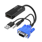 Mt-viki Vga audio To Hdmi Adapter 1920 1080 60hz Hd Converter For Hdtv Pc Laptop