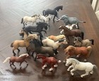 Schleich Herd Of Horses  17 Total  Colts foal mare  Work Horse  Pretend Play